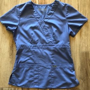 ⚡️Grey’s Anatomy- Adjustable Ciel Blue Scrub Top